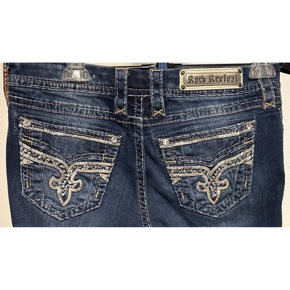 Rock Revival Denim - Womens Rock Revival jeans size 29 Boris Boot Diamond sequins MSRP $179
